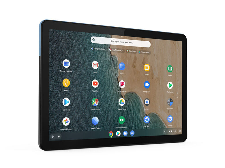 Lenovo IdeaPad Duet Chromebook 64 GB 25,6 cm (10.1") MediaTek 4 GB Wi-Fi 5 (802.11ac) Chrome OS Blu, Grigio