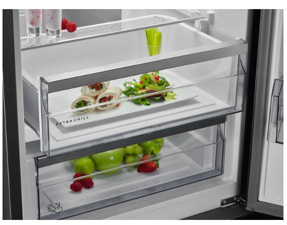 AEG RCB736E5MX frigorifero con congelatore Libera installazione 360 L E Acciaio inossidabile
