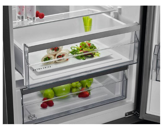 AEG RCB736D5MX frigorifero con congelatore Libera installazione 367 L D Acciaio inossidabile