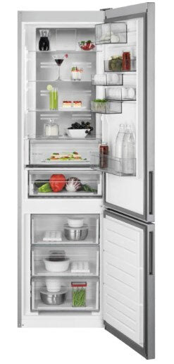 AEG RCB736D5MX frigorifero con congelatore Libera installazione 367 L D Acciaio inossidabile