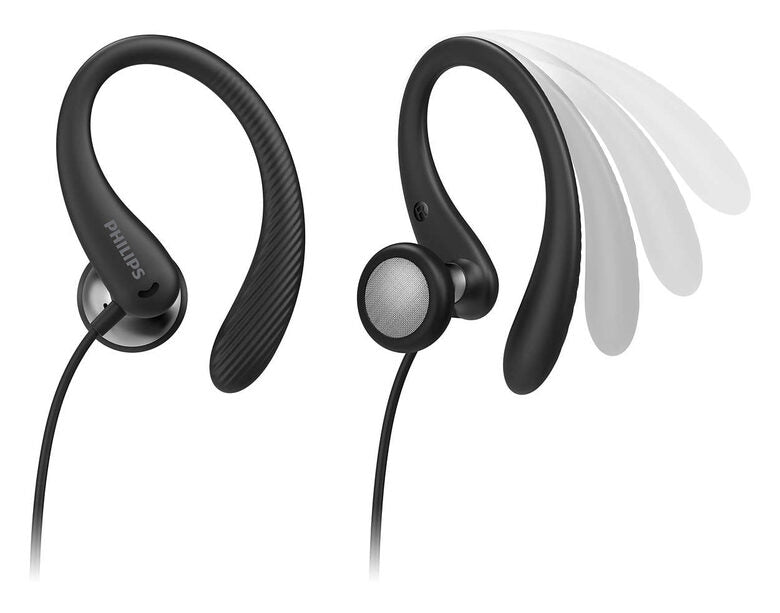 Philips TAA1105BK/00 cuffia e auricolare Cablato A clip, In-ear Sport Nero