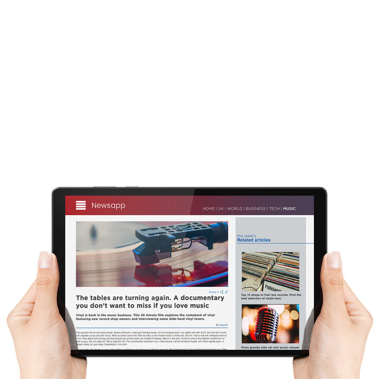 Lenovo Tab M10 2nd Gen 4G LTE 64 GB 25,6 cm (10.1") Mediatek 4 GB Wi-Fi 5 (802.11ac) Android 10 Grigio