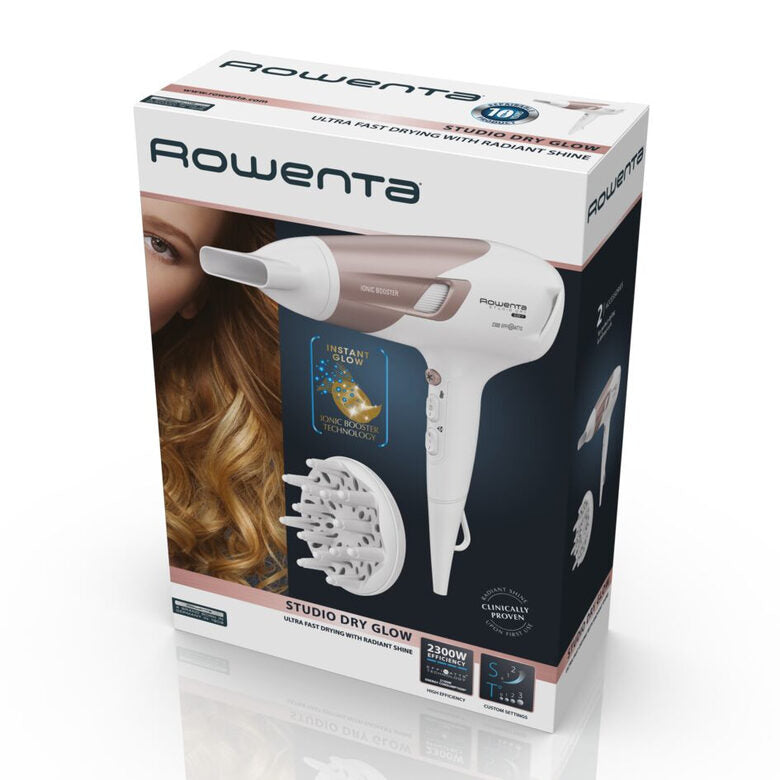 Rowenta Studio Dry CV5830F0 asciuga capelli 2100 W Beige, Bianco