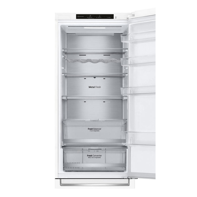 LG GBB72SWVGN Frigorifero combinato, Classe D, 384L, Wine Rack, No frost, Bianco