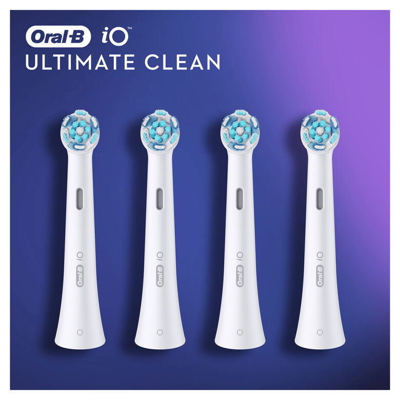 Oral-B iO Ultimate Clean Testine Di Ricambio, 4 Pezzi
