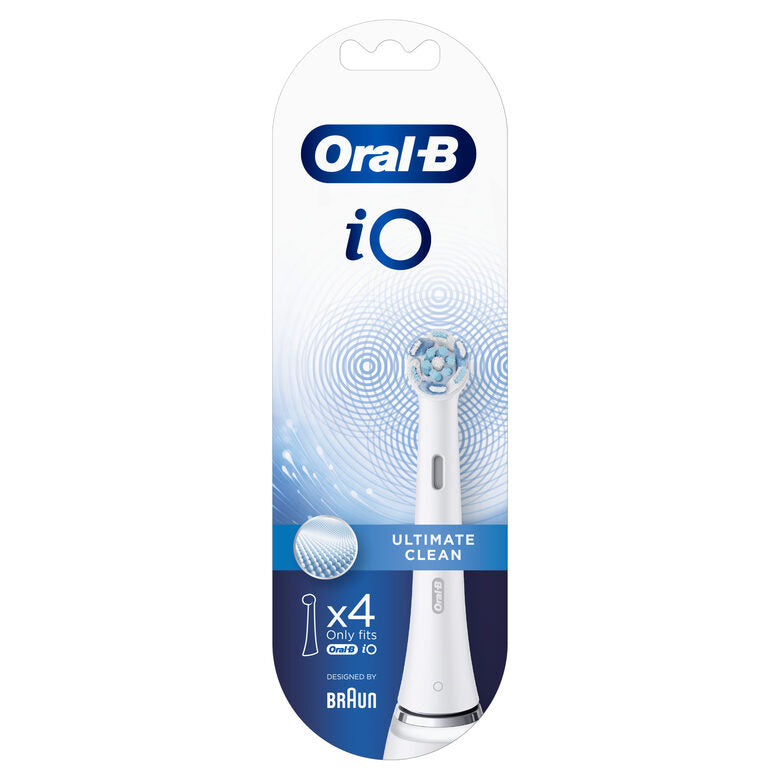 Oral-B iO Ultimate Clean Testine Di Ricambio, 4 Pezzi
