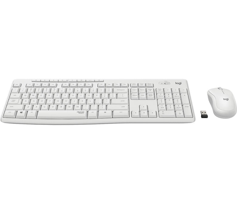 Logitech MK295 Kit Mouse e Tastiera Wireless – Tecnologia SilentTouch, Tastierino Numerico, Tasti Scelta Rapida, Tracciamento Ottico Avanzato, Ricevitore USB Nano, Senza Lag, Meno 90% di Rum