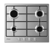 Candy Timeless CEL6PBRX Acciaio inossidabile Da incasso 59 cm Gas 4 Fornello(i)