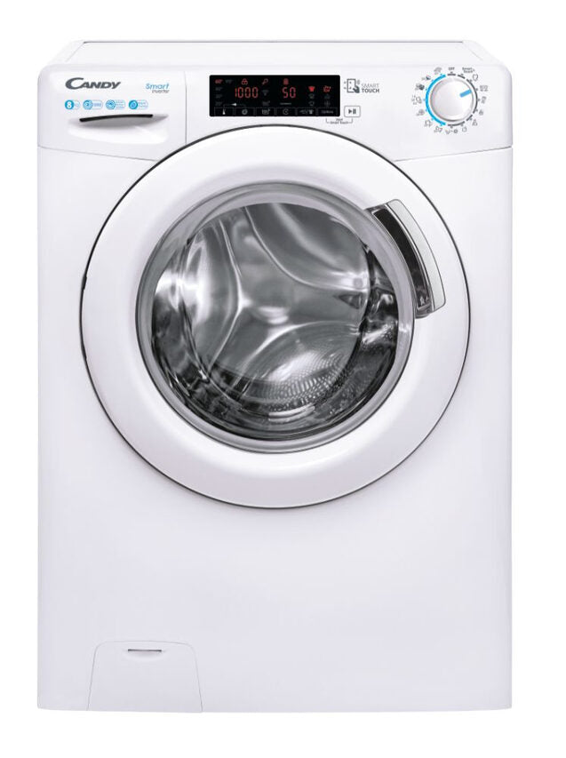 Candy CS 128TXME-S Lavatrice A Libera Installazione 8 Kg, 1400 Giri, Smart Inverter, Wi-fi, Classe A, Bianco