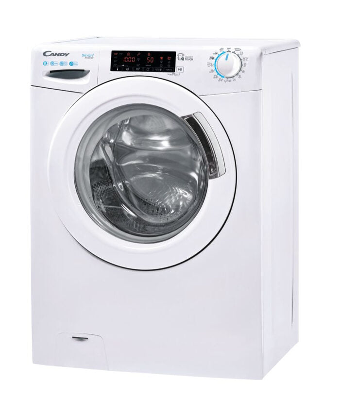 Candy CS 128TXME-S Lavatrice A Libera Installazione 8 Kg, 1400 Giri, Smart Inverter, Wi-fi, Classe A, Bianco