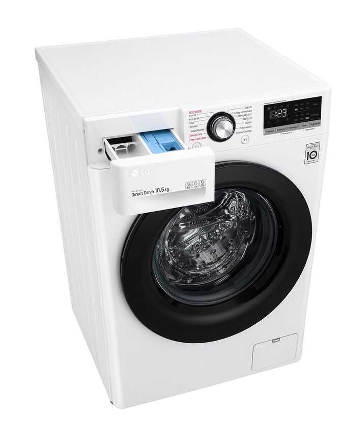 LG F4WV310S6E Lavatrice Intelligente AIDD 10,5kg Vapore 1400 Giri/min Carica frontale Classe B