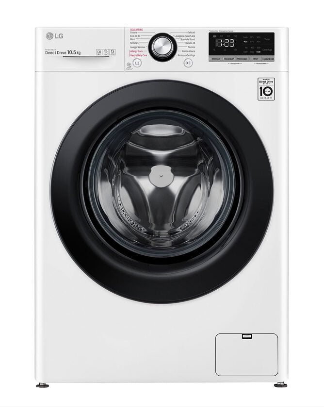 LG F4WV310S6E Lavatrice Intelligente AIDD 10,5kg Vapore 1400 Giri/min Carica frontale Classe B