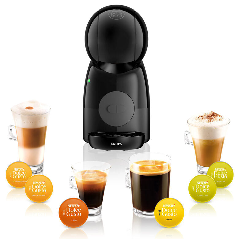 Krups Piccolo XS Nescafé Dolce Gusto KP1A3B Macchina per Caffè, Espresso e Altre Bevande, Manuale, Nero