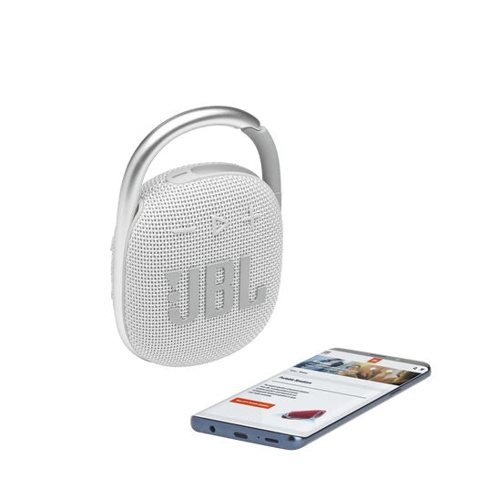 JBL Clip 4 Altoparlante portatile mono Bianco 5 W