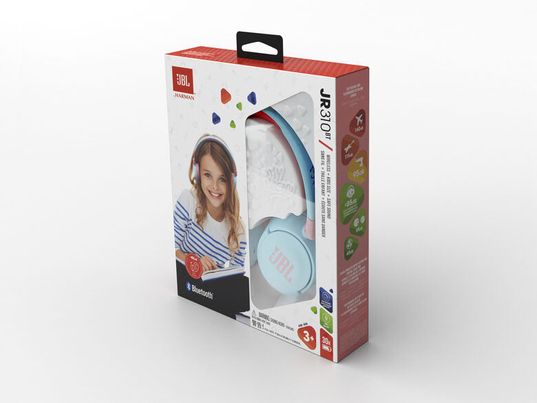 JBL JR310 BT Cuffie Wireless A Padiglione MUSICA USB tipo-C Bluetooth Blu