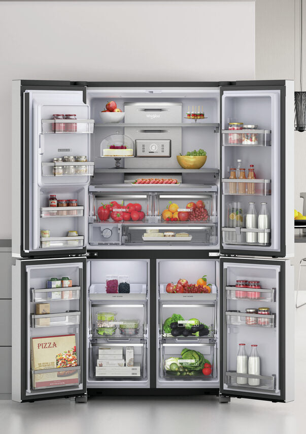 Whirlpool WQ9I MO1L frigorifero side-by-side Libera installazione 592 L F Acciaio inossidabile