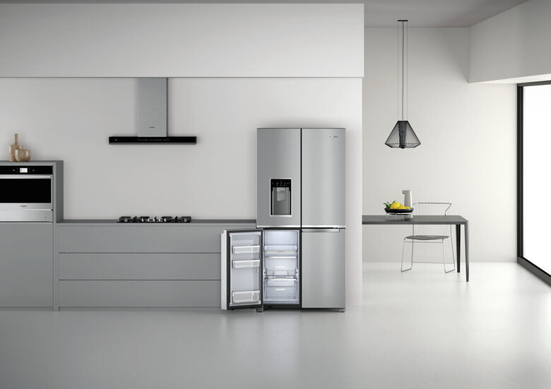 Whirlpool WQ9I MO1L frigorifero side-by-side Libera installazione 592 L F Acciaio inossidabile