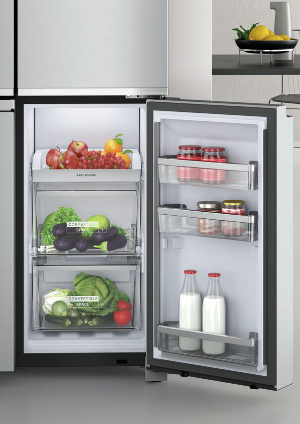 Whirlpool WQ9I MO1L frigorifero side-by-side Libera installazione 592 L F Acciaio inossidabile
