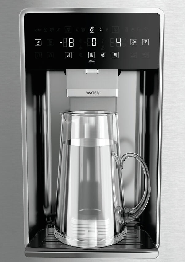 Whirlpool WQ9I MO1L frigorifero side-by-side Libera installazione 592 L F Acciaio inossidabile