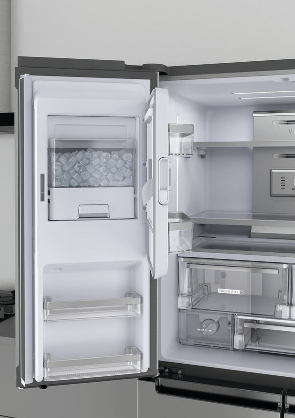 Whirlpool WQ9I MO1L frigorifero side-by-side Libera installazione 592 L F Acciaio inossidabile