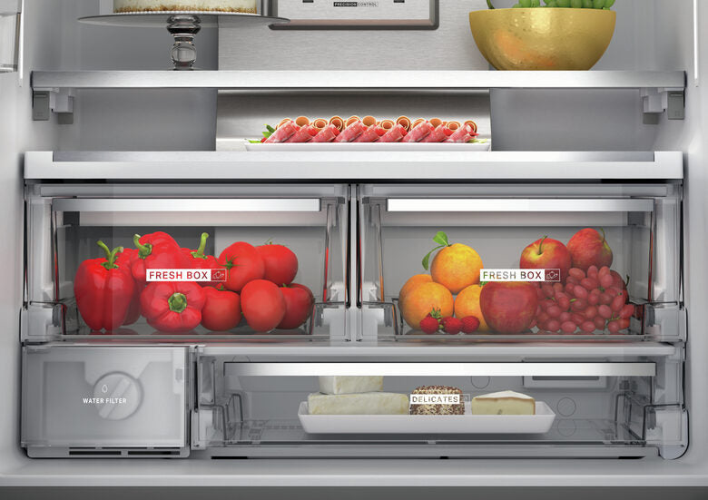 Whirlpool WQ9I MO1L frigorifero side-by-side Libera installazione 592 L F Acciaio inossidabile