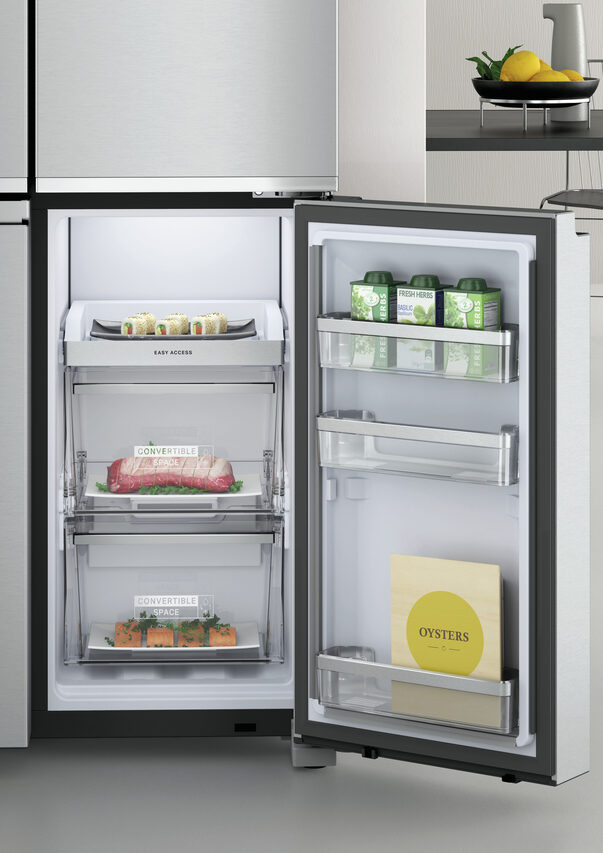 Whirlpool WQ9I MO1L frigorifero side-by-side Libera installazione 592 L F Acciaio inossidabile