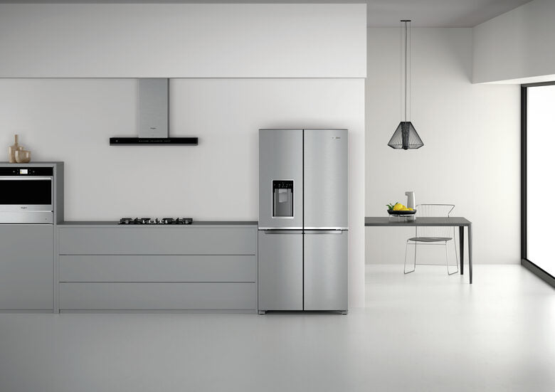 Whirlpool WQ9I MO1L frigorifero side-by-side Libera installazione 592 L F Acciaio inossidabile