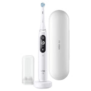 Oral-B iO - 7n - Spazzolino Elettrico Ricaricabile, 1 Spazzolino Bianco Esclusivo Con Tecnologia Magnetica Rivoluzionaria, Display In Bianco E Nero, 1 Testina, 1 Custodia Da Viaggio Premium