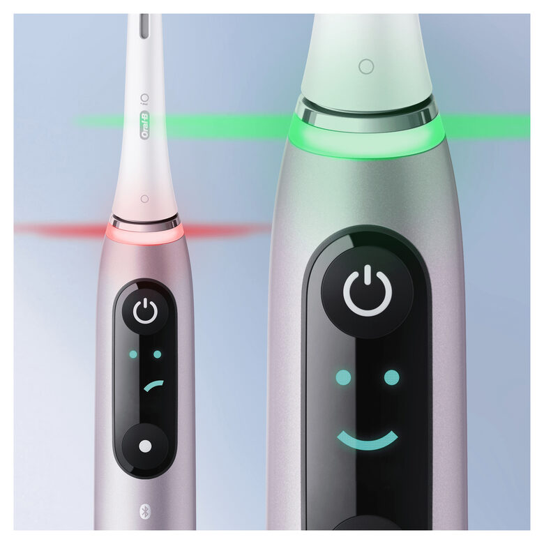 Oral-B iO - 9n - Spazzolino Elettrico Ricaricabile, 1 Spazzolino Rosa Esclusivo Con Tecnologia Magnetica Rivoluzionaria, Display A Colori, 1 Testina, 1 Custodia Da Viaggio Con Caricatore