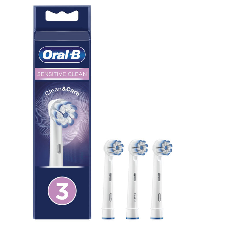Oral-B Sensitive Clean Testine Di Ricambio, Confezione 3 Pezzi