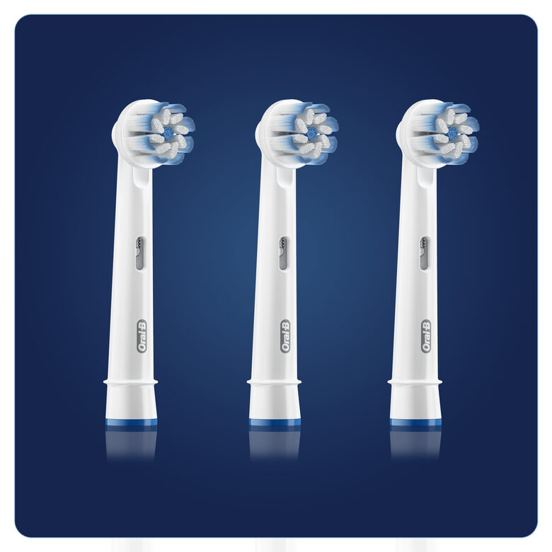 Oral-B Sensitive Clean Testine Di Ricambio, Confezione 3 Pezzi