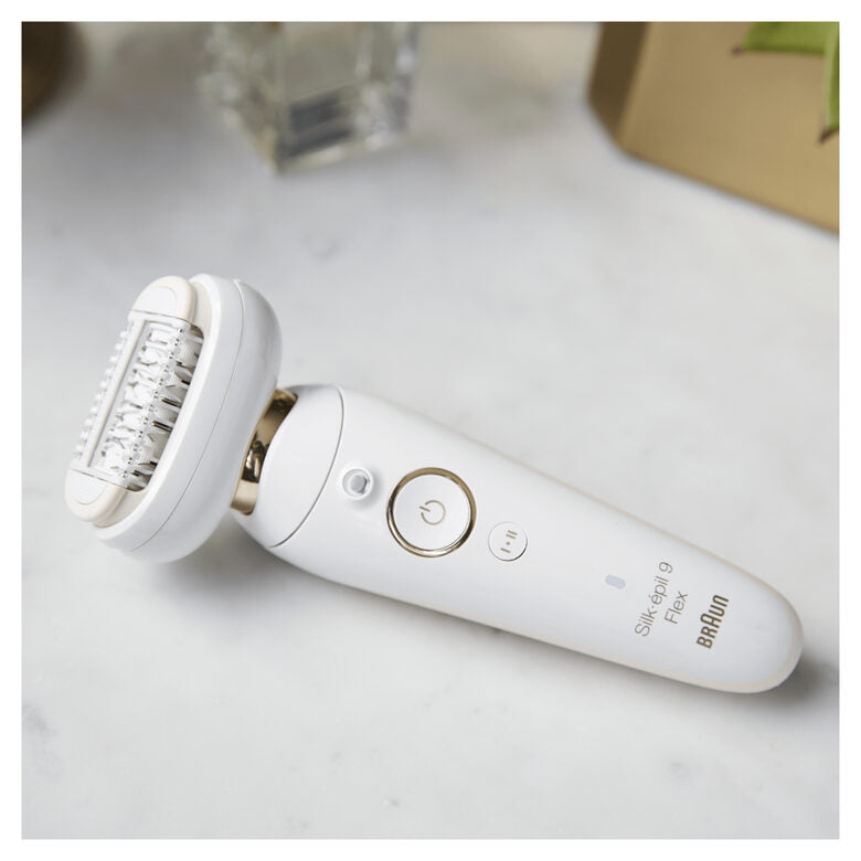Braun Silk-épil 9 Flex 40 pinzette Bianco, Oro