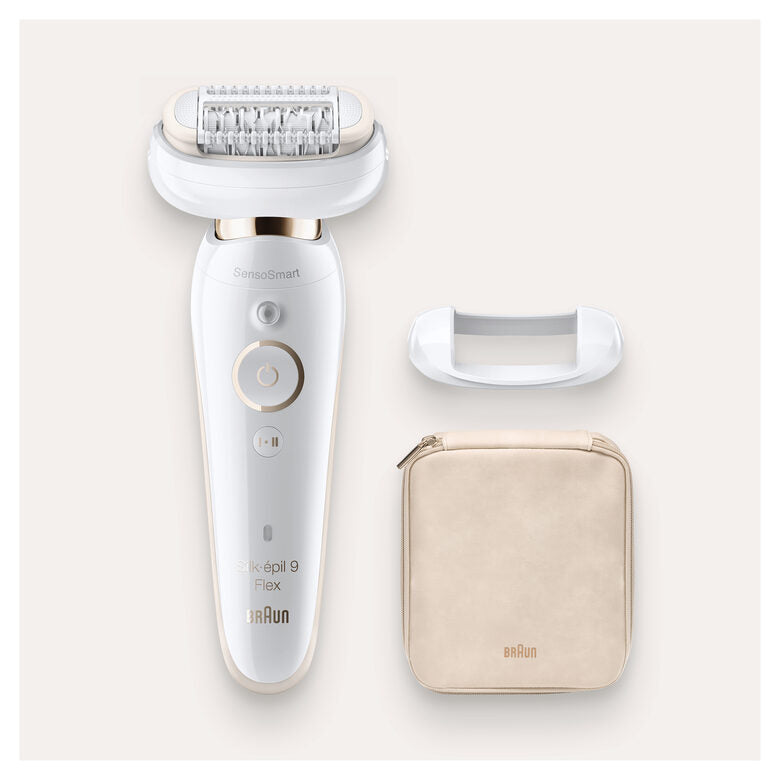 Braun Silk-épil 9 Flex 40 pinzette Bianco, Oro