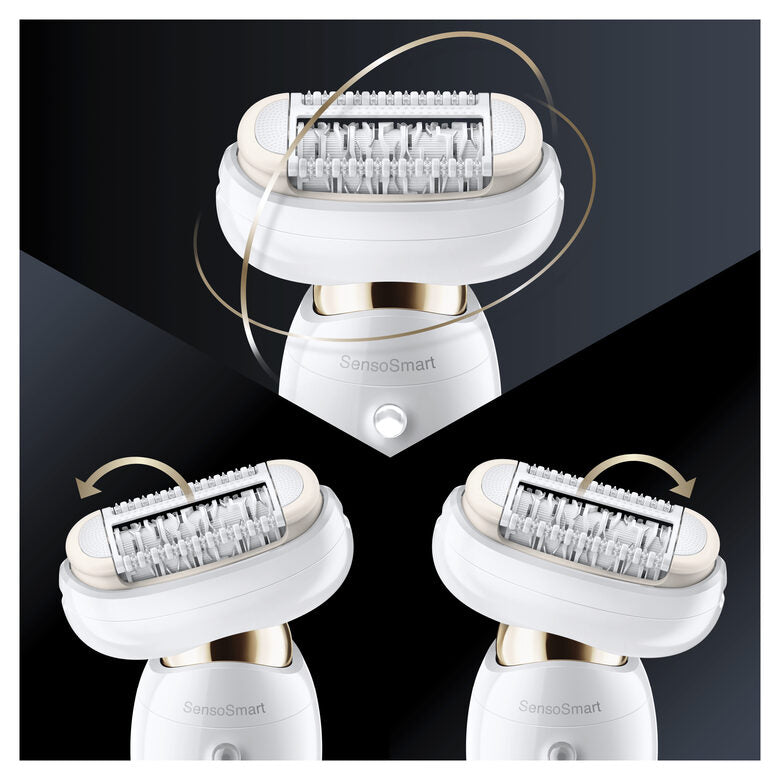 Braun Silk-épil 9 Flex 40 pinzette Bianco, Oro