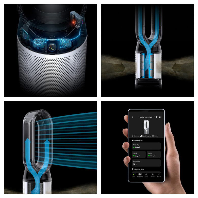 Dyson Purifier Hot+Cool HP1 Purificatore 27 m² 61,4 dB Bianco
