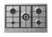 Candy Timeless CHG74WX Acciaio inossidabile Da incasso 74.5 cm Gas 5 Fornello(i)