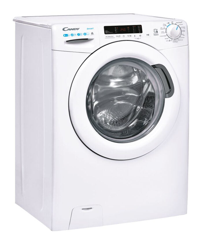 Candy Smart CSWS 4852DE/1-11 lavasciuga Libera installazione Caricamento frontale Bianco E