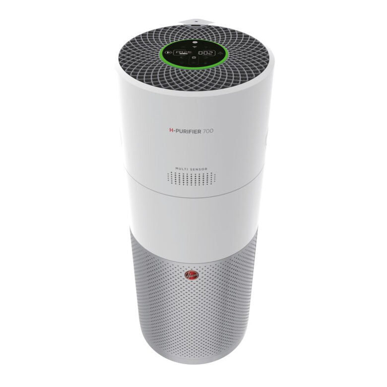 Hoover H-PURIFIER 700 purificatore 110 m² Argento, Bianco