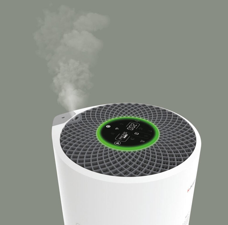 Hoover H-PURIFIER 700 purificatore 110 m² Argento, Bianco