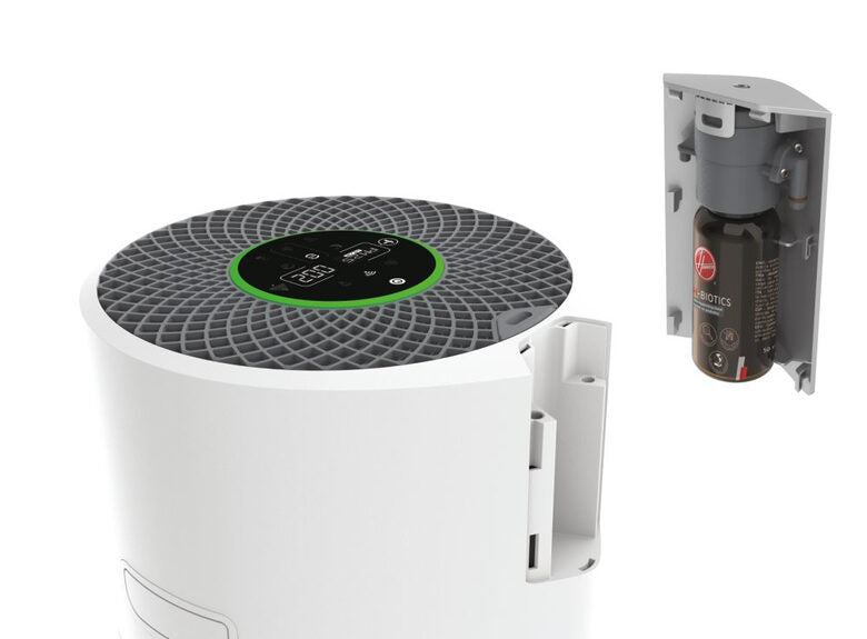 Hoover H-PURIFIER 700 purificatore 110 m² Argento, Bianco