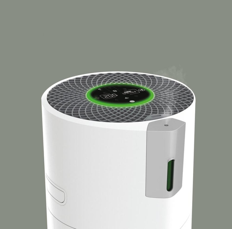 Hoover H-PURIFIER 700 purificatore 110 m² Argento, Bianco