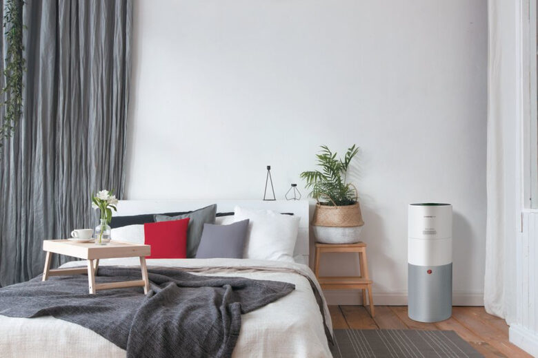 Hoover H-PURIFIER 700 purificatore 110 m² Argento, Bianco