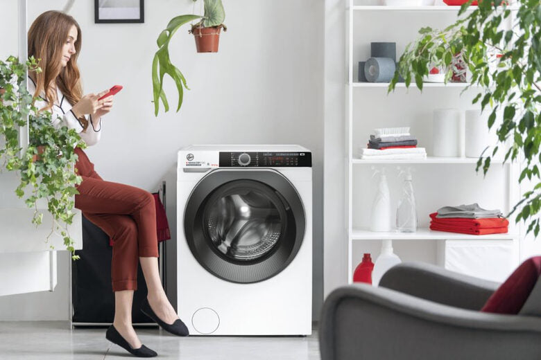 Hoover H-WASH&DRY 500 HDE 5106AMBS/1-S lavasciuga Libera installazione Caricamento frontale Bianco D