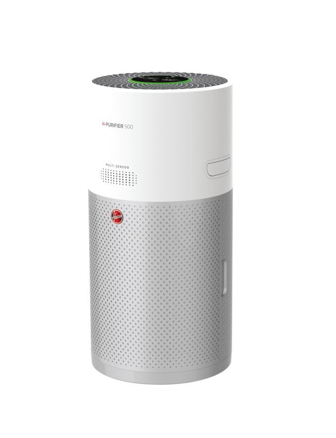 Hoover H-PURIFIER 500 purificatore 110 m² Argento, Bianco