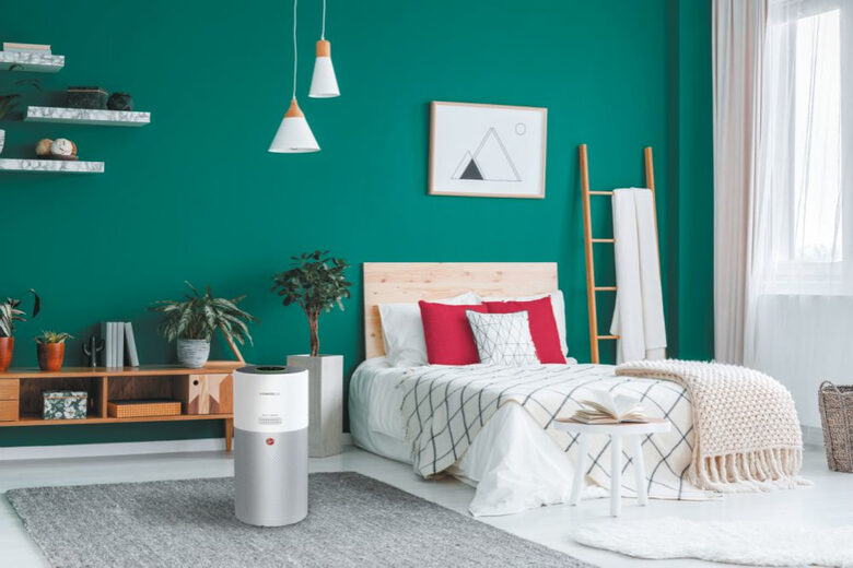 Hoover H-PURIFIER 500 purificatore 110 m² Argento, Bianco