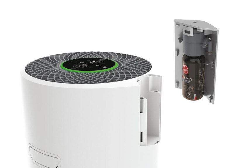 Hoover H-PURIFIER 500 purificatore 110 m² Argento, Bianco