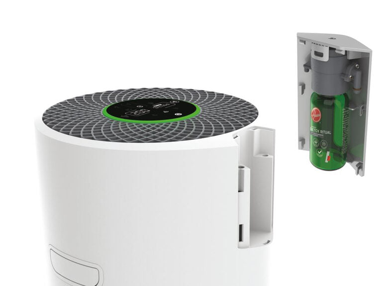 Hoover H-PURIFIER 500 purificatore 110 m² Argento, Bianco