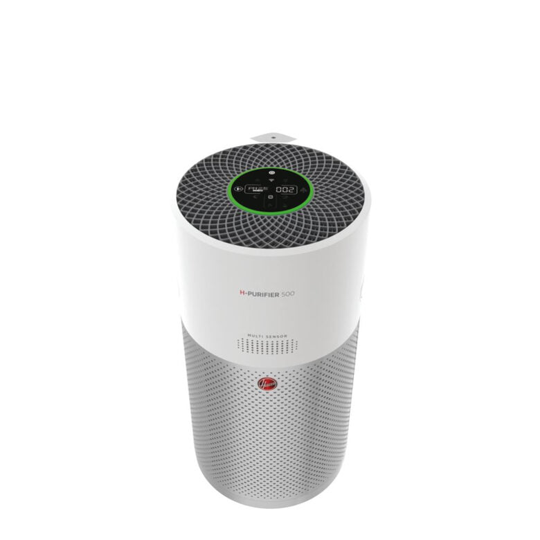 Hoover H-PURIFIER 500 purificatore 110 m² Argento, Bianco