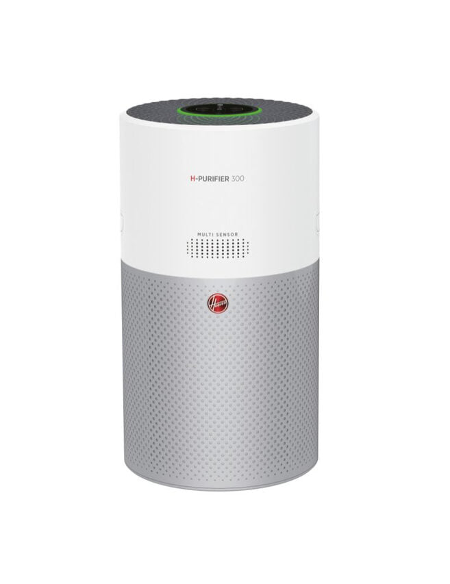 Hoover H-PURIFIER 300 purificatore 100 m² Argento, Bianco