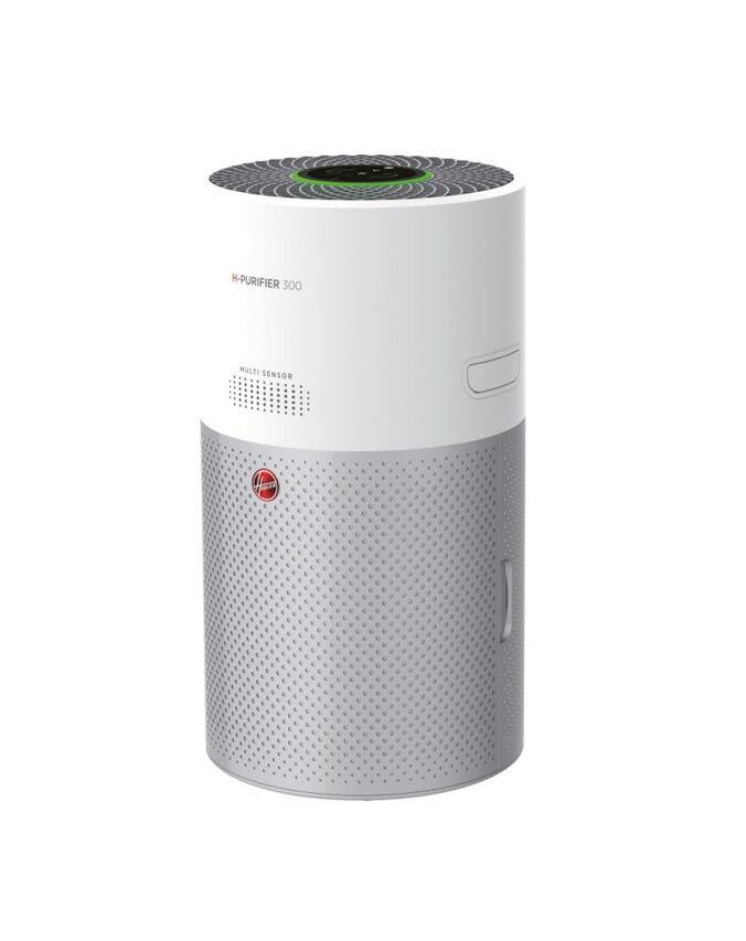 Hoover H-PURIFIER 300 purificatore 100 m² Argento, Bianco